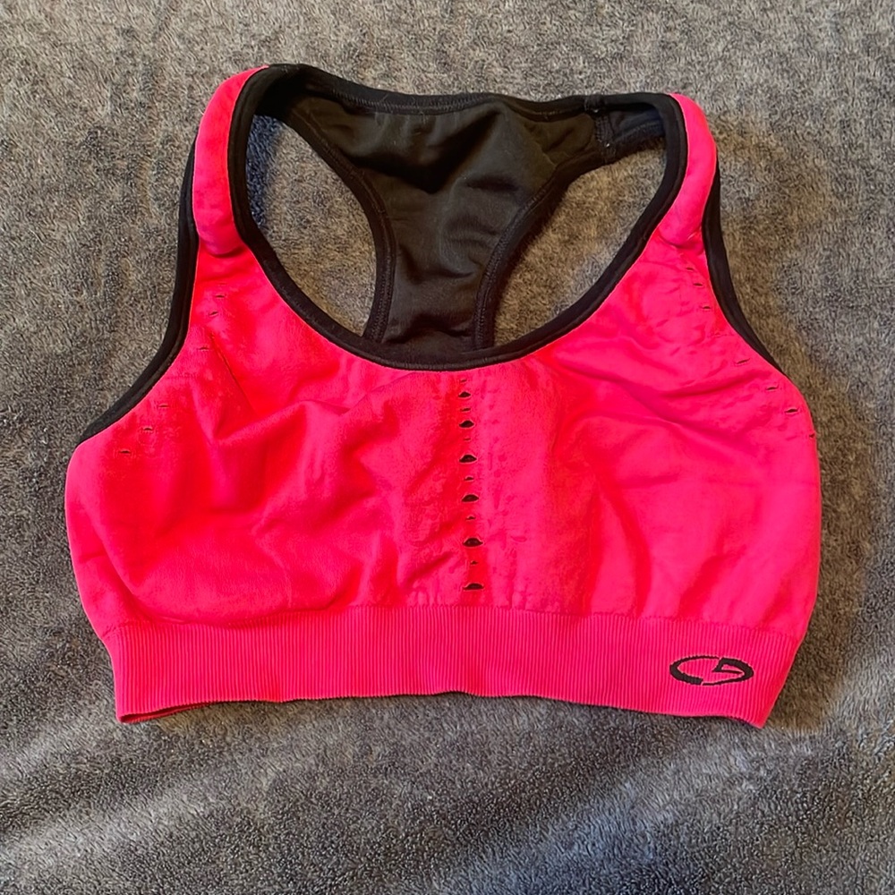 Sports bra Champion Brand S hot pink and black